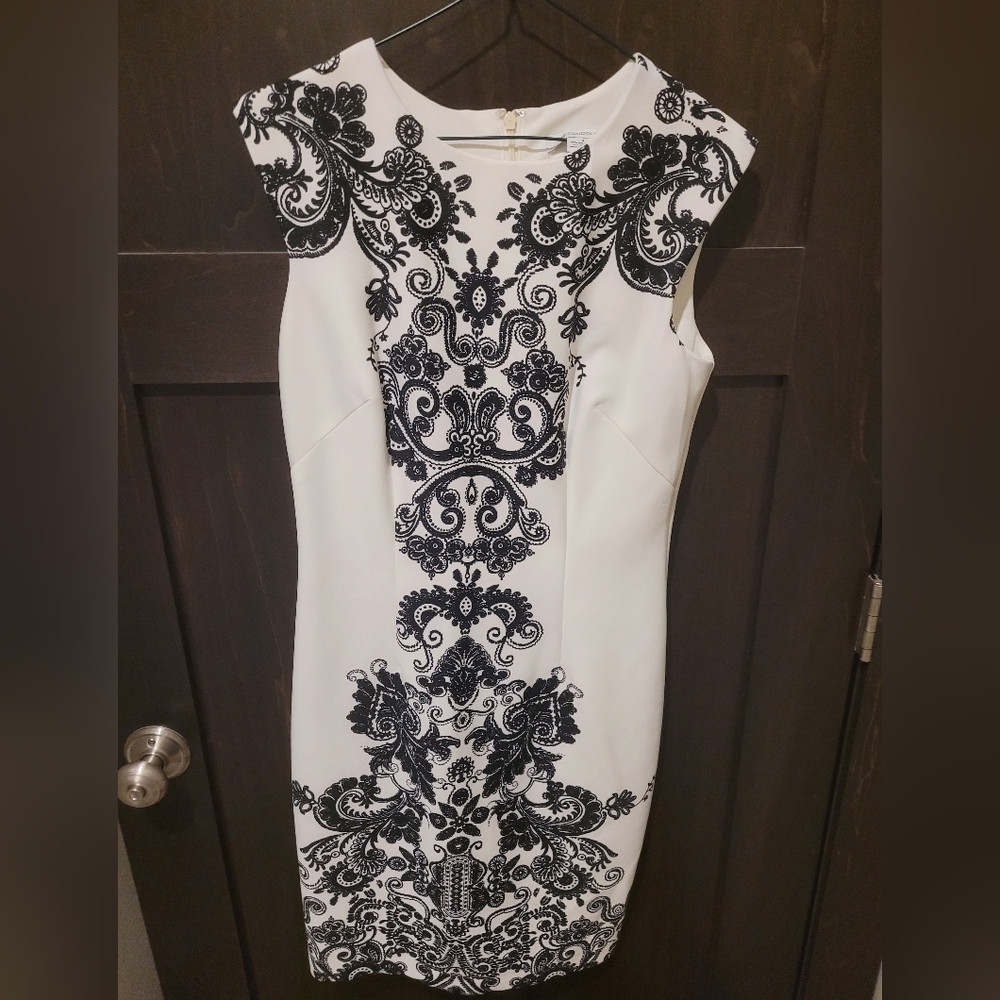 Liz Claiborne Black and White Sleeveless Dress